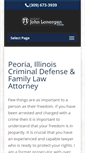 Mobile Screenshot of peoriaillinoisdefenseattorney.com