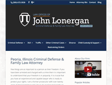 Tablet Screenshot of peoriaillinoisdefenseattorney.com
